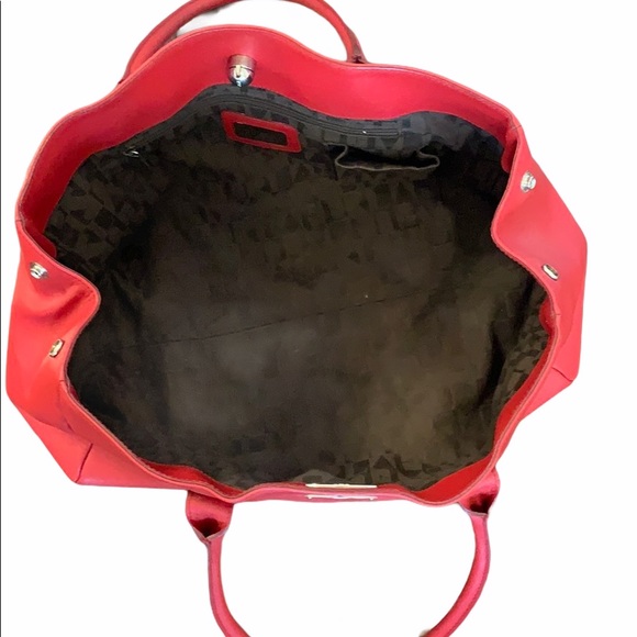 🔴SOLD🔴 Furla Red Leather Appaloosa Tote - Picture 6 of 10